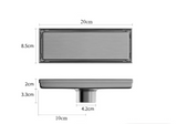AeroDrain Stainless Steel Shower Floor Drain – Odor-Blocking Square Drain Cover in Brushed 304 Stainless Steel