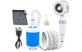 AquaNomad SmartCamp Portable Shower – Rechargeable 4000mAh Outdoor Shower with Digital Control for Camping, Pets & Travel