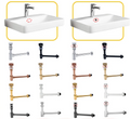 AquaStop Brass Odor-Sealing Sink Drain & Pop-Up Trap Set – Premium Bathroom & Vanity Drain Kit