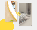 Luvodi Luxury Oval LED Bathroom Mirror – Gold Aluminum Frame with Anti-Fog Function (32×20 in)