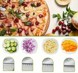 SliceMaster Pro Adjustable Vegetable Chopper – Manual Stainless Steel Dicer & Multi-Cut Food Slicer for Fast, Effortless Meal Prep