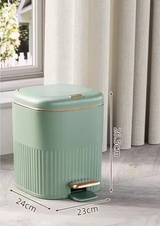 SilentStep Luxury Step Trash Can – 8L / 10L – 8L / 10L Stylish Pedal Bin with Lid for Bathroom, Kitchen & Office