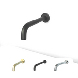 Wall-Mounted Sink Spout in Solid Brass – Modern Replacement Outlet in Multiple Length Options