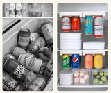 FridgeMate Double Can Rack – Extendable Fridge Organizer for Drinks & Beer