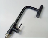 SteelFlex Gun Gray Pull-Out Kitchen Faucet – 6 Spray Functions | 360° Rotation | Warm & Cold | 304 Stainless Steel