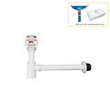 AquaStop Brass Odor-Sealing Sink Drain & Pop-Up Trap Set – Premium Bathroom & Vanity Drain Kit