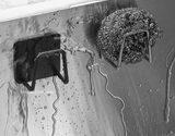 AquaDry Stainless Steel Sink Sponge Holder – Self Adhesive Drain Rack Organizer | Kitchen Wall Hook Storage | Space Saving Design