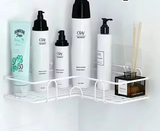 WallPro Corner Shelf – Wall-Mounted Bathroom & Kitchen Organizer | Premium Iron Storage Rack for Shampoo, Soap & Utensils