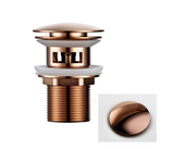 LuxePop Pop-Up Drain Stopper – Elegant Bathroom Sink Solution in Black, Gold & Rose Gold