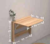 FlexiFold 424 Ultra-Slim Foldable Wall Desk – Modern, Space-Saving Solution for Study & Work
