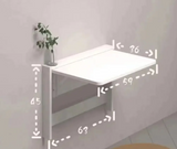 FlexiFold 424 Ultra-Slim Foldable Wall Desk – Modern, Space-Saving Solution for Study & Work