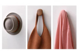 NordicPebble Solid Wood Wall Hooks – Scandinavian No-Drill Door & Coat Hooks