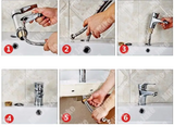 Amora Bathroom Faucet – Stylish Hot & Cold Mixer in Brass