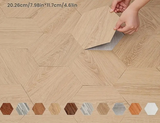 HexaTile Hexagon Self-Adhesive Tiles – Waterproof Thick Wall & Floor Stickers for Kitchen, Bathroom & Living Spaces