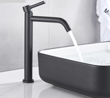 Modern Bathroom Sink Faucet in Black or Gold Finish – Single Handle Basin Mixer for Hot and Cold Water
