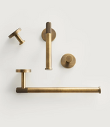 Antique Bronze Knurled Brass Bathroom Hardware Set – Towel Rack, Toilet Paper Holder & Wall Hooks | Vintage Luxury | Durable Metal