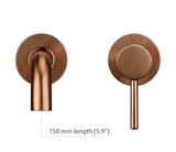 Modern Wall Mounted Dual Hole Bathroom Faucet