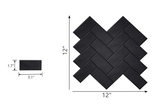 Herringbone Luxe – Peel & Stick Wall Tiles | 3D Effect, Waterproof & Modern