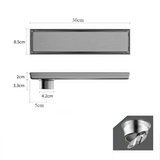 AeroDrain Stainless Steel Shower Floor Drain – Odor-Blocking Square Drain Cover in Brushed 304 Stainless Steel