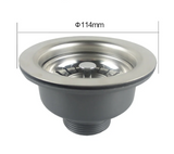 Talea Stainless Steel Sink Drain with Strainer – 4.5” / 4.3” Pop-Up Complete Set for Kitchen & Bathroom