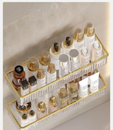 ClearSpace Acrylic Corner Shelf – Drill-Free Wall Organizer for Bathroom, Makeup & Shampoo