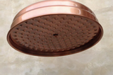 VintageRain Round Antique Red Copper Rain Shower Head – Luxurious Solid Brass Bathroom Upgrade
