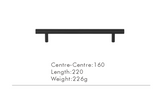 Nurlin T-Bar Brass Handle – Extra Long & Modern for Cabinets, Drawers & Refrigerators