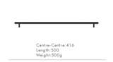 Nurlin T-Bar Brass Handle – Extra Long & Modern for Cabinets, Drawers & Refrigerators
