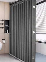 MagnaFold Foldable Magnetic Shower Curtain – Waterproof Curtain for Walk-In Showers