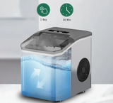 ArcticFlow Portable Ice Maker Machine – Automatic Ice Cube Generator | Fast 6-Minute Cooling | Compact Countertop Appliance
