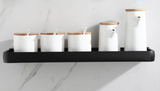 AlumaNest Matte Black Aluminum Corner Shower Shelf – Drill-Free 3-Tier Bathroom & Kitchen Wall Organizer