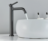 Modern Bathroom Sink Faucet in Black or Gold Finish – Single Handle Basin Mixer for Hot and Cold Water