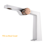 AurumFlow Luxe Rosé Gold Single-Handle Bathroom Faucet – Designer Warm & Cold Mixer