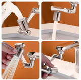 FlexFlow 1080° Swivel Faucet Extender – Water-Saving Multi-Angle Tap Nozzle for Kitchen & Bathroom