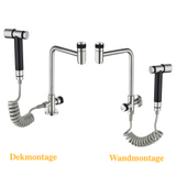 SteelFlow Pro360 Stainless Steel Utility Faucet – 360° Swivel Cold Water Kitchen & Outdoor Sink Tap