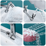 FlexFlow 1080° Swivel Faucet Extender – Water-Saving Multi-Angle Tap Nozzle for Kitchen & Bathroom