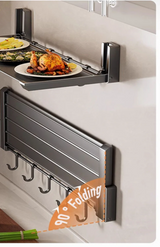 FlexiRack – Foldable Spice Rack with Hooks
