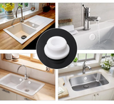 OverflowStop SealGuard Universal Sink & Tub Overflow Cover – Smart Water Level Riser & Splash Protection Plug for Bathroom, Kitchen & Bathtub
