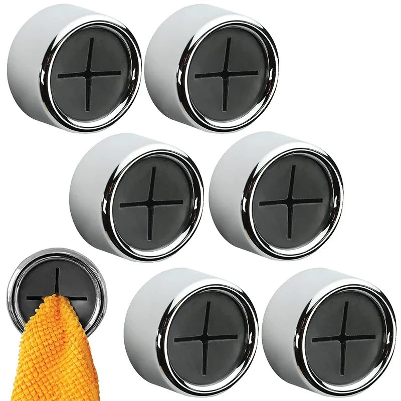GripDot – Self-Adhesive Towel Holder, Round Wall Mount – No Drilling Required