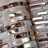 Golden Mosaic Luxe – Peel & Stick Wall Tiles | Elegant Gold 3D Mosaic, Waterproof