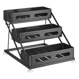 SpiceTower FlexRack Pro – 3-Tier Foldable Metal Spice Rack & Countertop Organizer