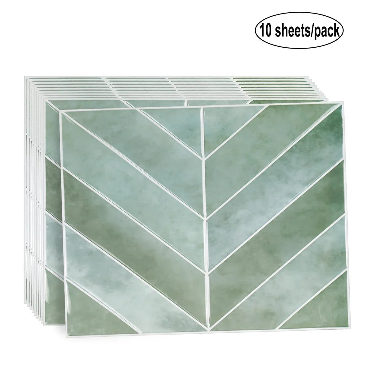 Grote 3D Wandstickers – Peel & Stick Tegels | PET | 10 Vellen | Waterbestendig