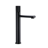 Modern Knurled Handle Bathroom Sink Faucet in Matte Black and Rose Gold Finish