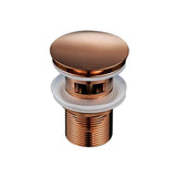 RoseFlow Luxury Rose Gold Pop-Up Bathroom Sink Drain – Solid Brass Stopper with Corrosion Protection