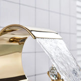 Aurevista Heritage 3-Hole Bathroom Faucet – Dual Handle Widespread Sink faucet in Solid Brass (Gold, Chrome, Brushed Nickel, Oil-Rubbed Bronze)