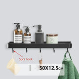 AlumaNest Matte Black Aluminum Corner Shower Shelf – Drill-Free 3-Tier Bathroom & Kitchen Wall Organizer
