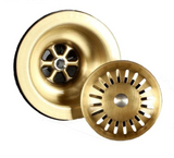 HeritageSeal Solid Brass Kitchen Sink Stopper – Antique Bronze Luxury Drain Plug (3.5” Universal Fit)