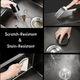 StainlessPro KI-5545 Single-Bowl Stainless Steel Kitchen Sink with Faucet and Drain