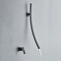 Wandgemonteerde Wastafelkraan – Donkere Afwerking | 2-Gats | Warm & Koud Water | Metaal
