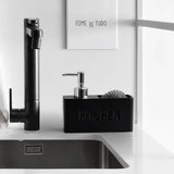 CleanEase 2-in-1 Kitchen Soap Dispenser with Sponge Holder – Modern Countertop Organizer